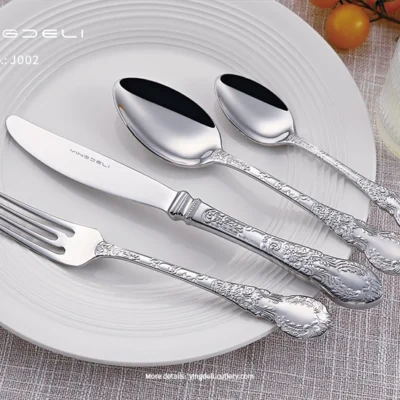 j002 wholesale classic cutlery stainless steel spoons forks knife