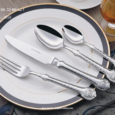 j010 customized classic flatware stainless steel spoons forks knife