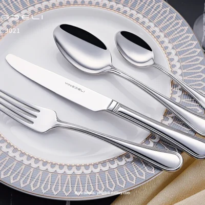 j021 classic flatware bulk stainless steel spoons forks knife supplier