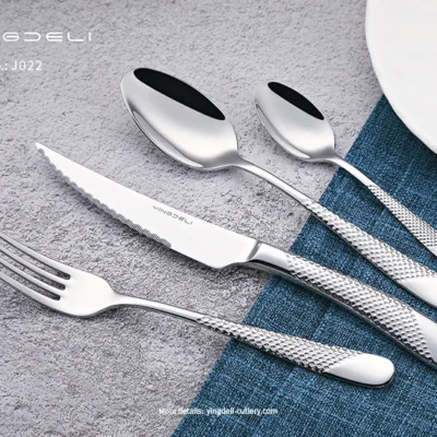 j022 wholesale classic silverware sets for export