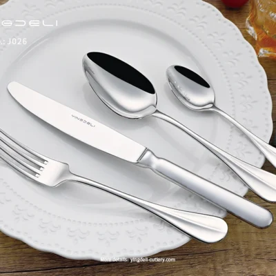 j026 factory wholesale classic silverware for hotels