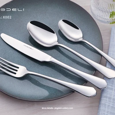 x002 wholesale modern cutlery stainless steel spoons forks knife