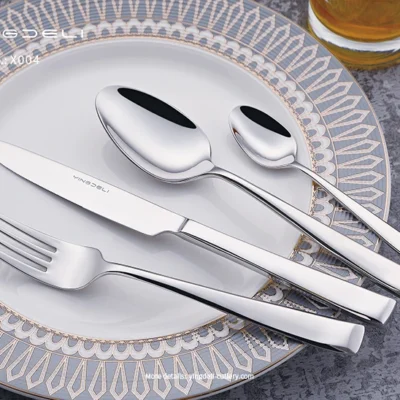 x004 customized modern tableware stainless steel spoons forks knife