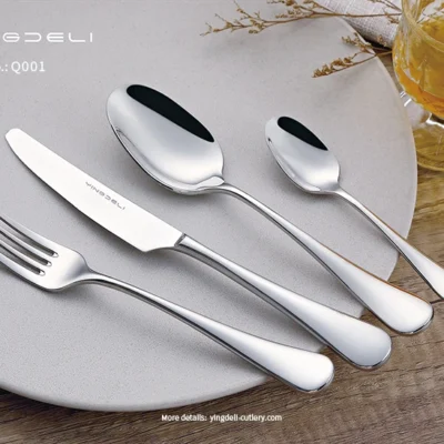 q001 lightweight flatware bulk supplier for catering use