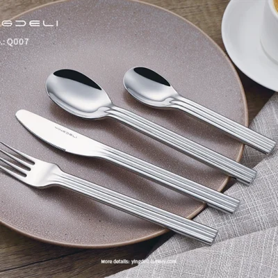 q007 wholesale lightweight silverware for restaurants
