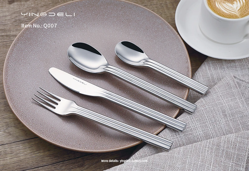 q007 wholesale lightweight silverware for restaurants