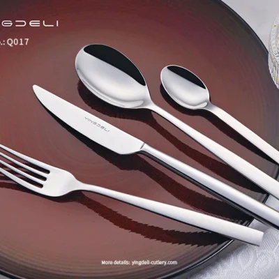 q017 dökme hafif gümüş takım paslanmaz çelik kaşık çatal bıçak