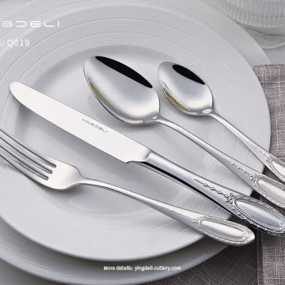 q019 toptan hafif sofra takımı paslanmaz çelik kaşık çatal bıçak