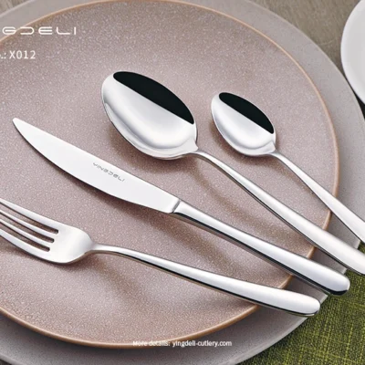 x012 Modern Silverware Supplier Stainless Steel Spoons Forks Knife