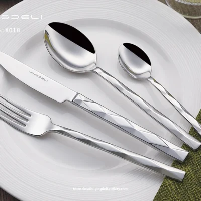 x018 wholesale modern flatware stainless steel spoons forks knife
