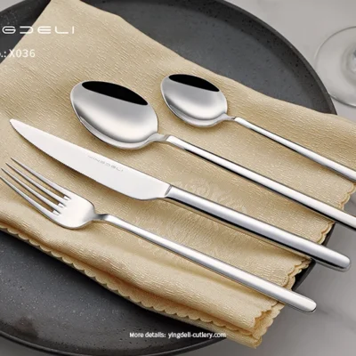 x036 modern sofra takımı tedarikçisi paslanmaz çelik kaşık çatal bıçak toplu