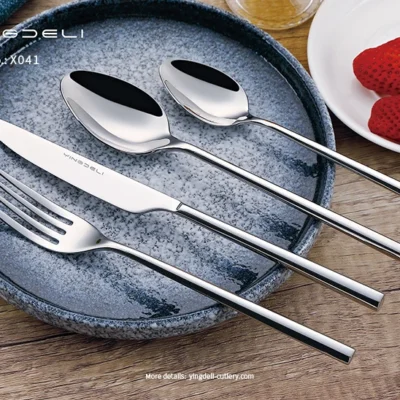 x041 toplu paslanmaz çelik setler için modern sofra takımı üreticisi