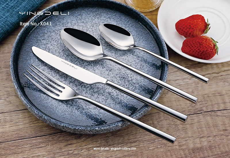 x041 toplu paslanmaz çelik setler için modern sofra takımı üreticisi
